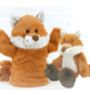 Fox Hand Puppet With Matching Mini Toy, thumbnail 1 of 4