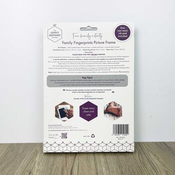 Family Fingerprints Picture Frame Kit, 10 of 11