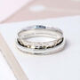 Personalised Dainty Sterling Silver Spinner Ring, thumbnail 1 of 12