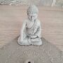 Meditating Buddha Grey Incense Burner, thumbnail 6 of 6