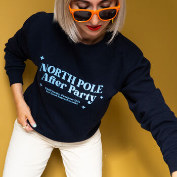 North Pole After Party Christmas Jumper Sweatshirt, 3 of 3