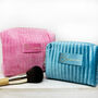 Personalised Ribbed Velvet Box Make Up Bag, thumbnail 8 of 11