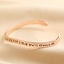 Adjustable Sisters Meaningful Word Wave Bangle, thumbnail 4 of 8