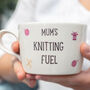 Knitting Fuel Handmade Mug, thumbnail 1 of 3