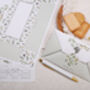A4 Origami Writing Paper That Folds Into An Envelope With Botanical Design, thumbnail 2 of 5