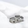 Stainless Steel Couple Moon And Sun Promise Ring Set, thumbnail 1 of 10