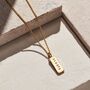 Men's Personalised 9ct Gold Tag Necklace, thumbnail 1 of 7