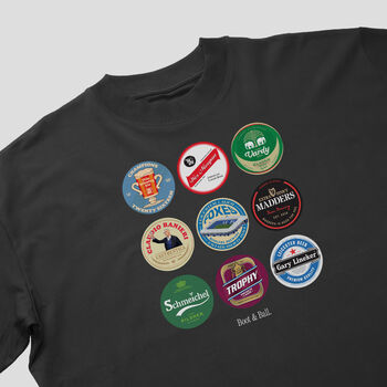 Leicester Beer Mats Oversized T Shirt, 6 of 10