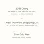 Personalised 2026 Planner And Stationery Gift Bundle, thumbnail 8 of 12