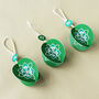 Christmas Green Paper Bauble Kit Set Of Six, thumbnail 2 of 4