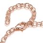 Personalised 18 K Rose Gold Plated Heart Chain Bracelet, thumbnail 5 of 6