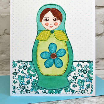 'Russian Doll' Personalised Birthday Card, 2 of 3