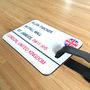 Leather British Street Sign Luggage Tag, thumbnail 2 of 3