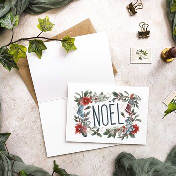Modern Botanical Christmas Card Set, 2 of 6