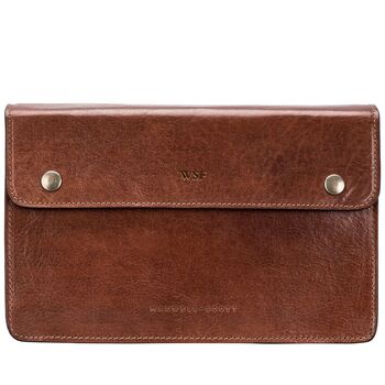 Personalised Men's Leather Pochette 'Santino Small', 4 of 12