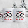 Personalised Set Of Two Mugs 'First Christmas Married', thumbnail 2 of 6