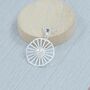Sterling Silver Pearl Wheel Pendant, thumbnail 1 of 4