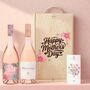 Mother’s Day Whispering Angel Rosé Duo Gift Set In Wooden Keepsake Box, thumbnail 1 of 4
