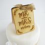 Personalised Wooden Wedding Cake Topper, thumbnail 3 of 7