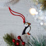 Puffin Christmas Tree Decoration, thumbnail 3 of 5