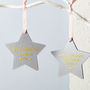 Baby's First Christmas Glitter Star Decoration, thumbnail 2 of 6