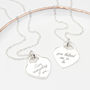 Personalised Girl's Sterling Silver Heart Necklace, thumbnail 1 of 7