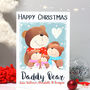 Personalised Daddy Bear Christmas Card, thumbnail 1 of 8