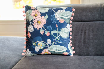 Mystic Garden Floral Print Cushion, 7 of 9