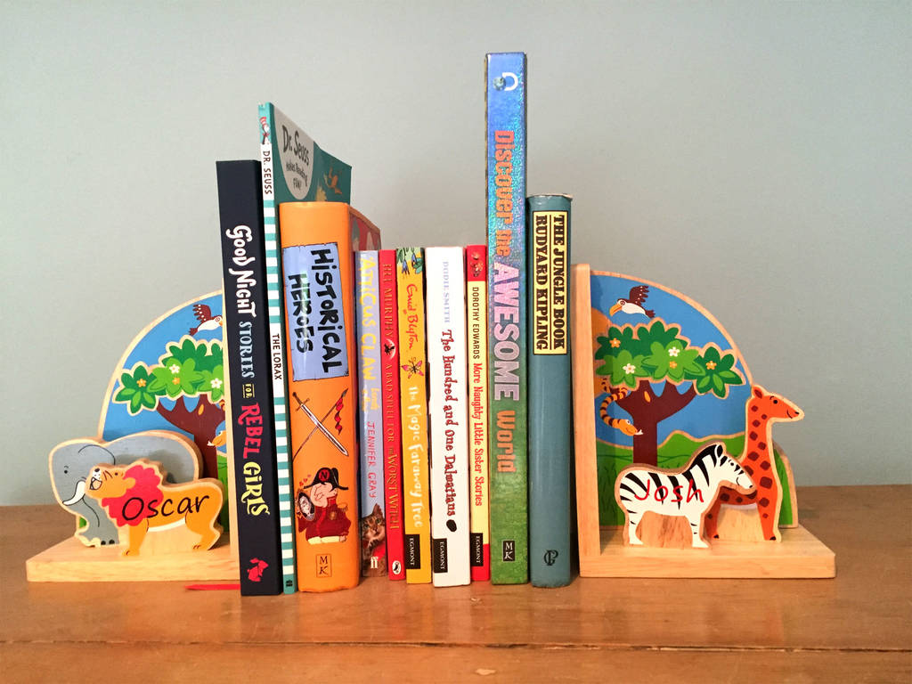 Personalised Children's Bookends By Oskar & Catie