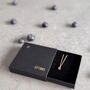 September Birthstone Sapphire Gold Plated Necklace, thumbnail 3 of 8