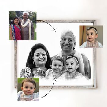 Personalised Memorial Photo Merge For A Friend, 8 of 12