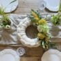 Yellow Floral Knitted Spring Wreath, thumbnail 1 of 1