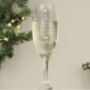 Personalised Christmas Tree Glass Flute, thumbnail 2 of 3