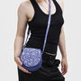 Blue Agnes Floral Saddle Bag, thumbnail 2 of 8