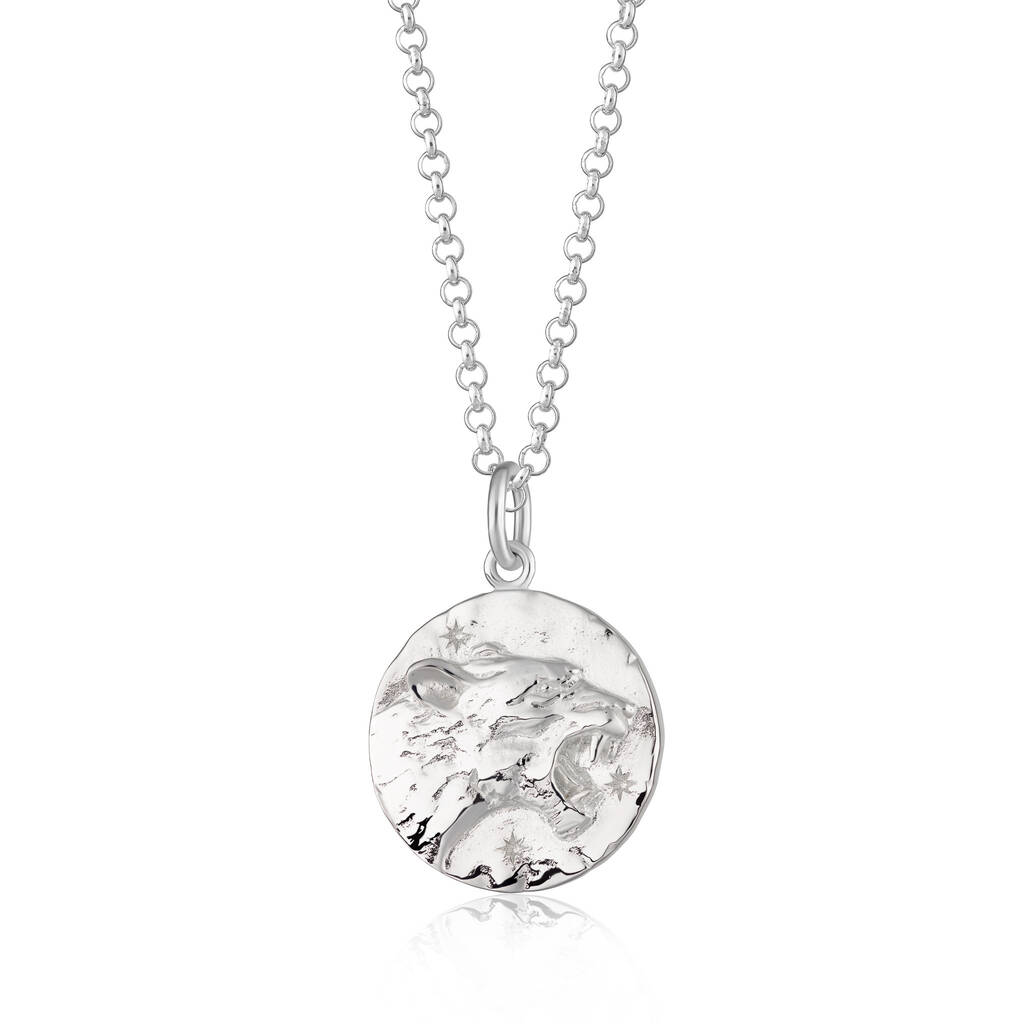 leo sterling silver necklace