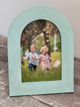 Isaac Jacobs Turquoise Arch Photo Frame, 2 of 3