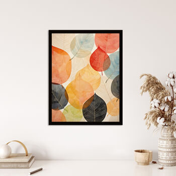 Bittersweet October Autumnal Leaves Wall Art Print, 4 of 6