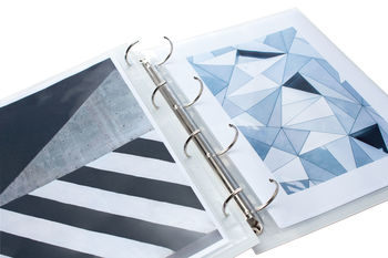 Marble Personalised Ringbinder Portfolio Folder A4/A3, 9 of 10