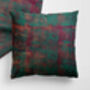Rust Pattern Cushion Throw Pillow, thumbnail 2 of 3