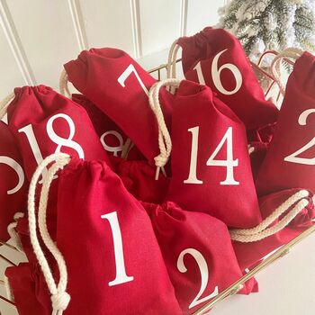 Reusable Advent Calendar Bags, 5 of 5