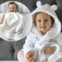 Personalised White Baby Gown And White Blanket Gift Set, thumbnail 1 of 12