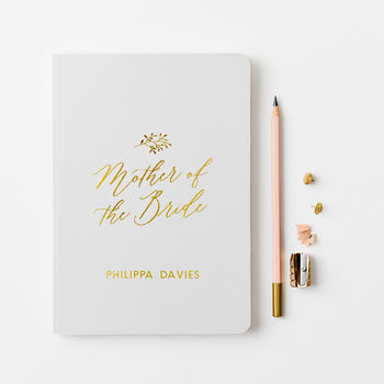 Personalised Mother Of The Bride Softback Notebook, 2 of 5