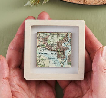 Personalised Miniature Square Map Framed Gift, 5 of 11