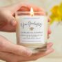 Graduation Gift Congratulations Personalised Candle, thumbnail 1 of 8