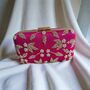 Hot Pink Pearl Rectangular Clutch Bag, thumbnail 4 of 9