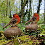 Set Of Two Little Robin Garden Ornaments, thumbnail 2 of 8