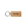 Up North Rectangular Oak Keyring 'Ey Up' | Novelty Keyring | House Keys, thumbnail 2 of 2