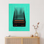 The Future Of Music Abstract Retro Style Wall Art Print, thumbnail 1 of 6