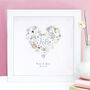 Personalised Wedding Initials Button Heart, thumbnail 1 of 4