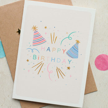Set Of Five Birthday Cards With Gold Details, 5 of 8